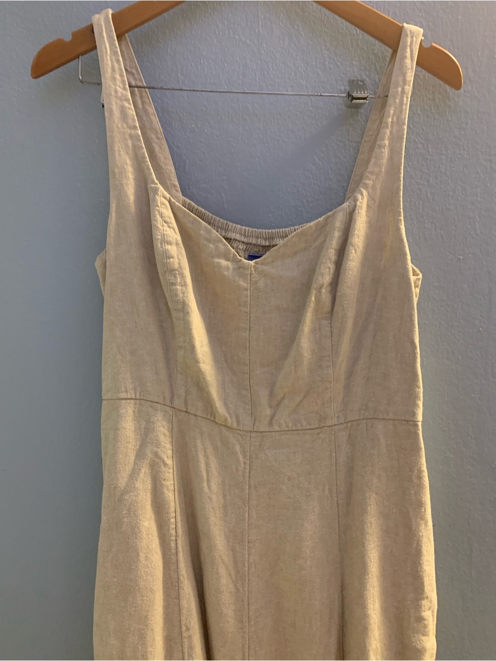 Old Navy Neutral Linen-Blend Maxi Dress in Beige - Picture 2 of 3